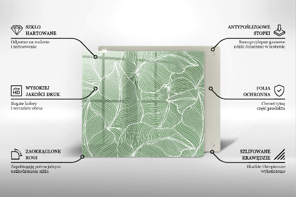 Protection plaque induction Feuilles linéaires