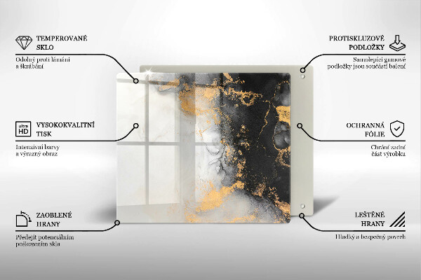 Protection plaque induction Abstraction avec de l'or