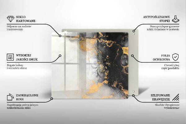 Protection plaque induction Abstraction avec de l'or