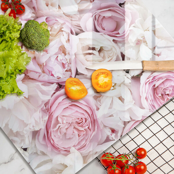 Protection plaque induction Bouquet de pivoines