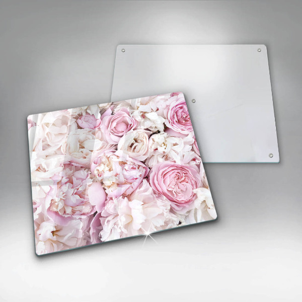 Protection plaque induction Bouquet de pivoines