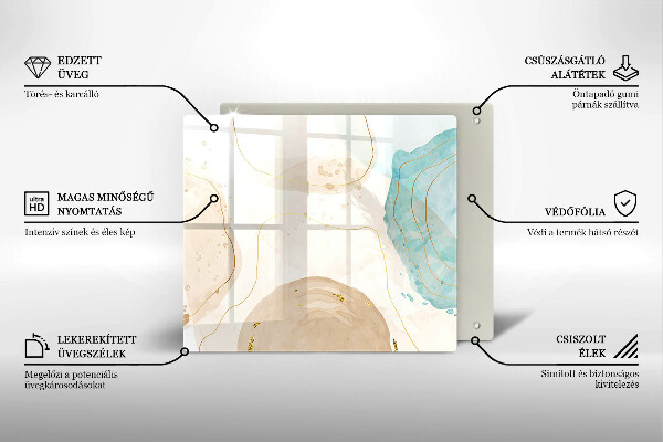 Protection plaque induction Formes bohèmes lumineuses