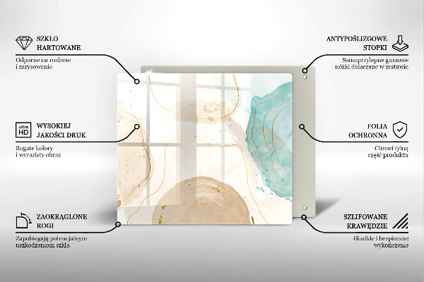 Protection plaque induction Formes bohèmes lumineuses