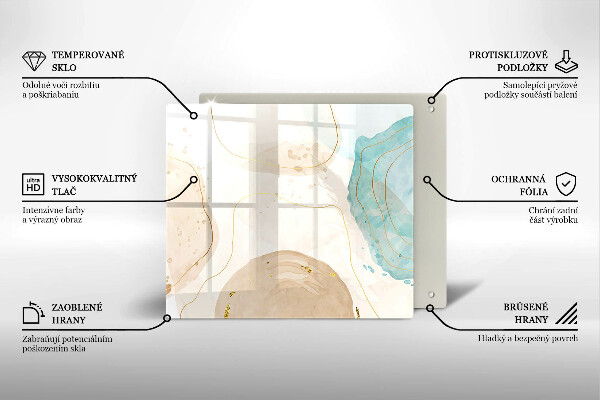 Protection plaque induction Formes bohèmes lumineuses