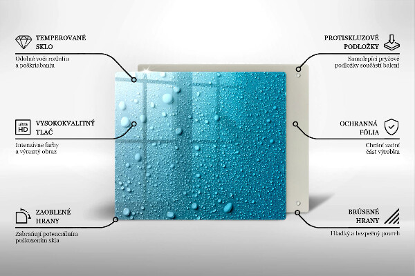 Protection plaque induction Gouttes d'eau