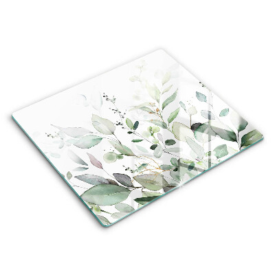 Protection plaque induction Plantes aquarelles