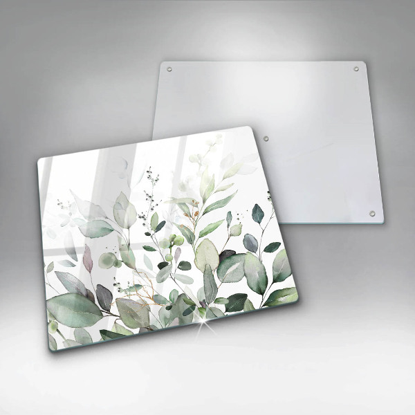 Protection plaque induction Plantes aquarelles