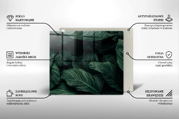 Protection plaque induction Feuilles sombres