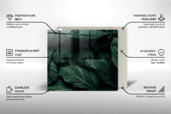 Protection plaque induction Feuilles sombres