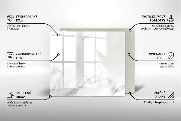 Protection plaque induction Marbre moderne