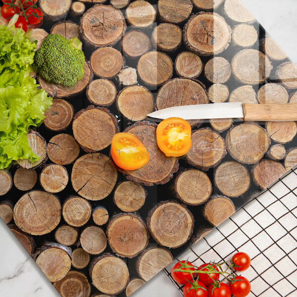 Protection plaque induction Des troncs d'arbres