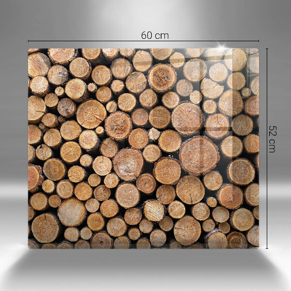 Protection plaque induction Des troncs d'arbres