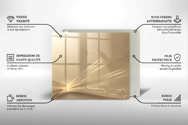 Protection plaque induction Abstraction moderne