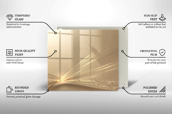 Protection plaque induction Abstraction moderne