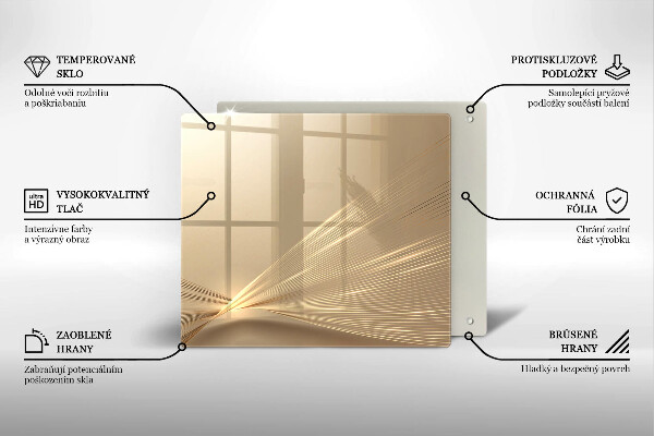 Protection plaque induction Abstraction moderne