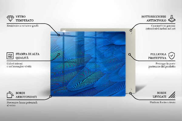 Protection plaque induction Plumes d'oiseaux