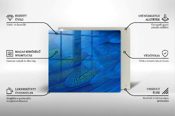 Protection plaque induction Plumes d'oiseaux