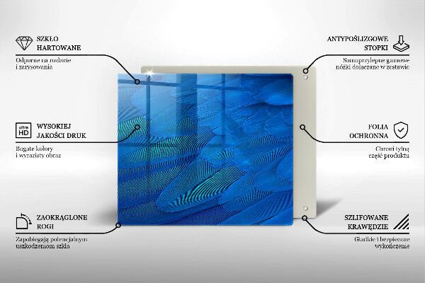 Protection plaque induction Plumes d'oiseaux