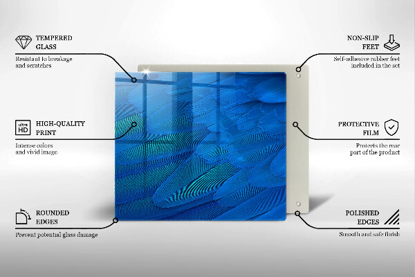 Protection plaque induction Plumes d'oiseaux