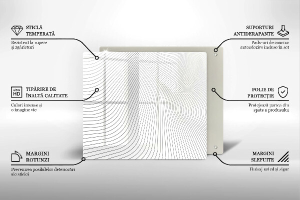 Protection plaque induction Modèle de lignes modernes