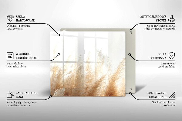 Protection plaque induction Herbe de la pampa