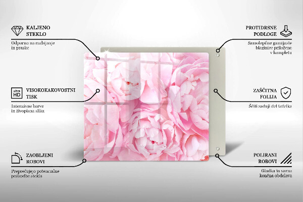 Protection plaque induction Pivoines délicates