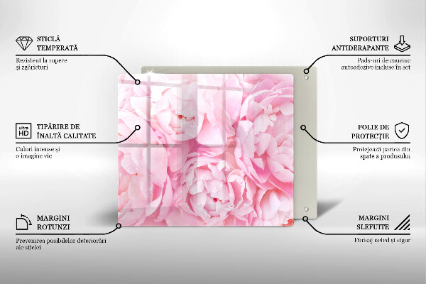 Protection plaque induction Pivoines délicates