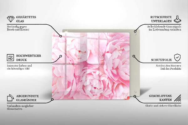 Protection plaque induction Pivoines délicates