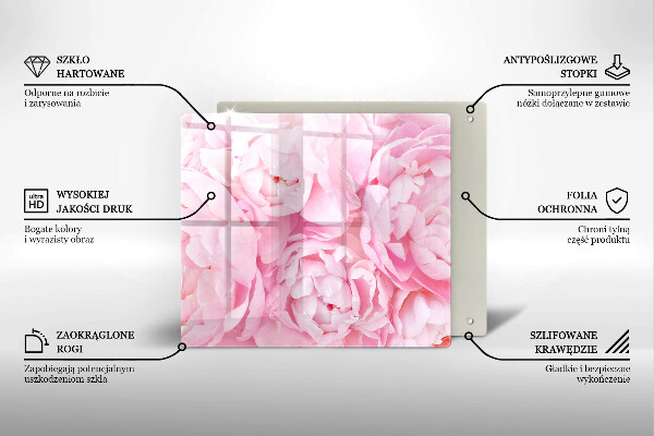 Protection plaque induction Pivoines délicates