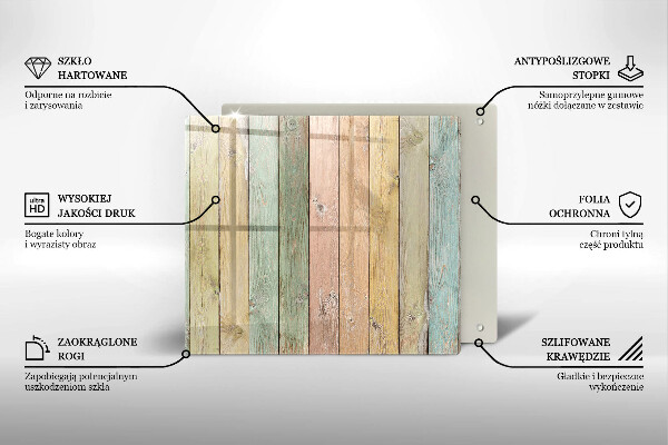 Protection plaque induction Planches vintage colorées