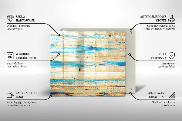 Protection plaque induction Planches de bois rétro