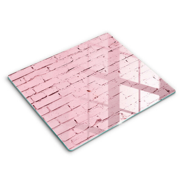 Protection plaque induction Mur de briques pastel