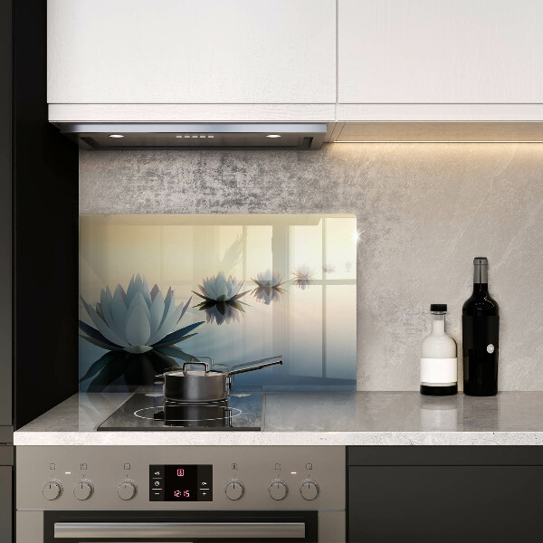 Protection plaque induction Fleurs de lys sur l'eau