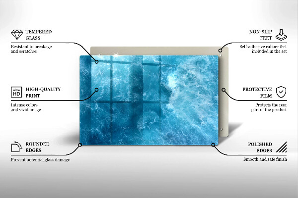 Protection plaque induction L'eau bleue