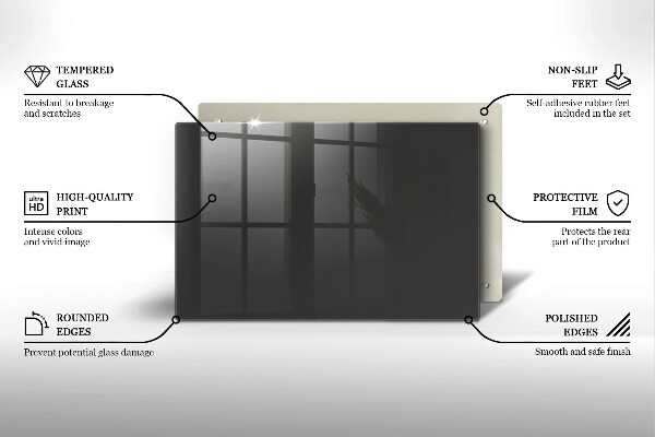 Protège plaque de cuisson Couleur grise