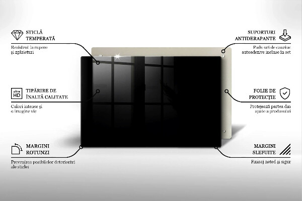 Protège plaque de cuisson Couleur noire