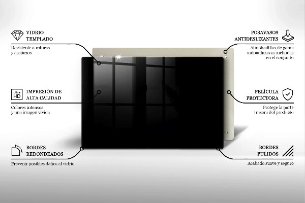 Protège plaque de cuisson Couleur noire