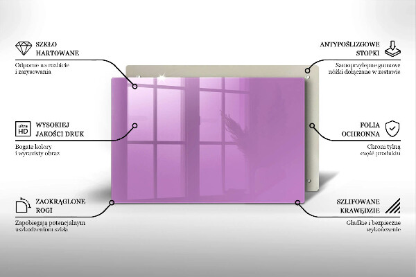 Protège plaque de cuisson Couleur violette