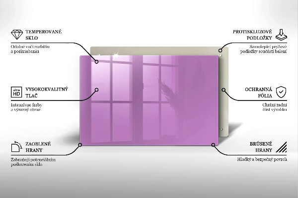 Protège plaque de cuisson Couleur violette