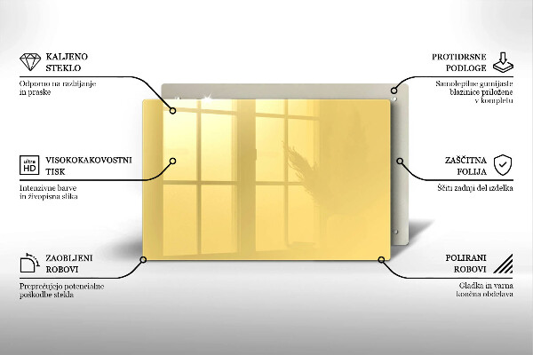 Protège plaque de cuisson Jaune