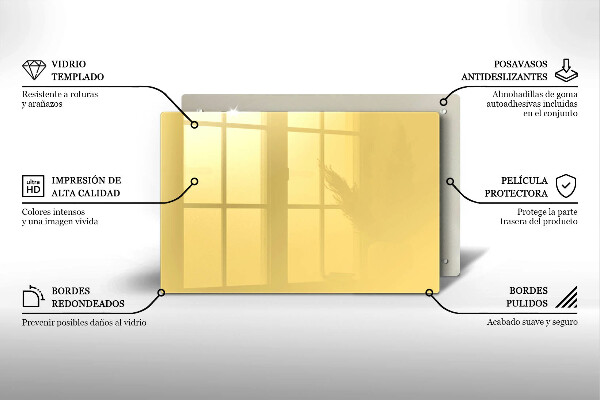 Protège plaque de cuisson Jaune