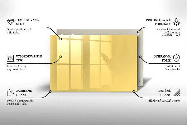 Protège plaque de cuisson Jaune