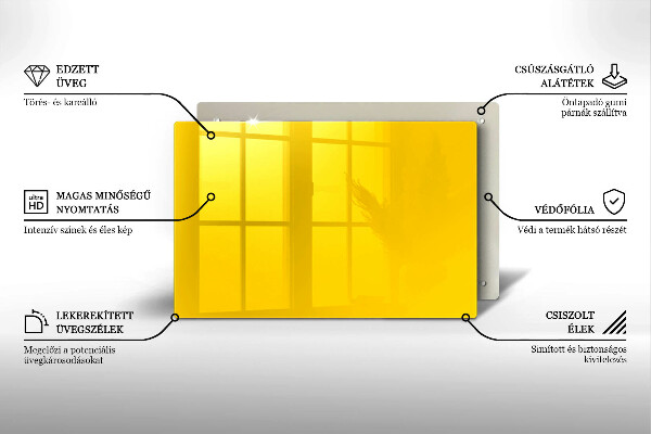 Protège plaque de cuisson Jaune