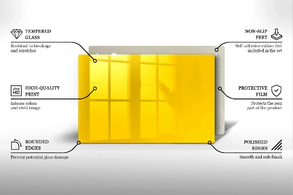 Protège plaque de cuisson Jaune