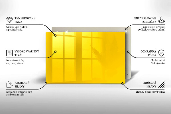 Protège plaque de cuisson Jaune