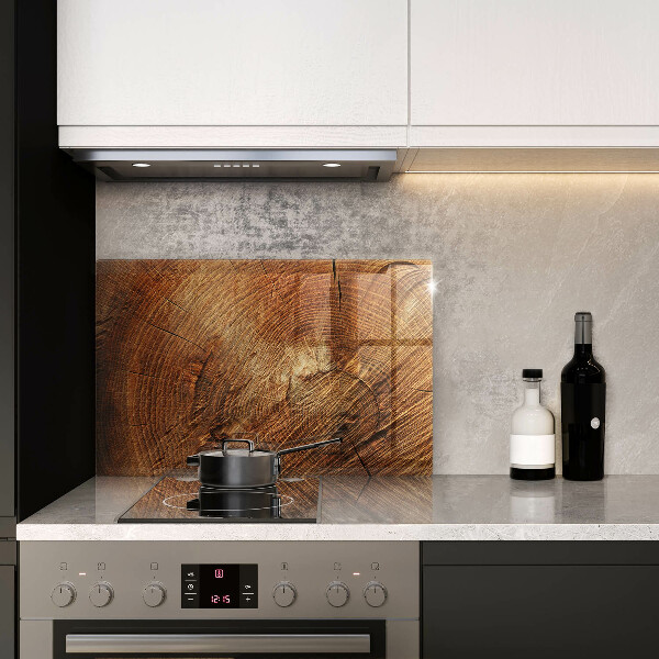 Protection plaque induction Grain de bois de l'arbre