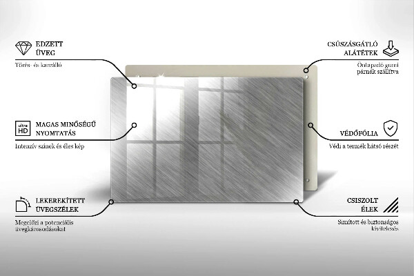 Protection plaque induction Fond de texture métallique