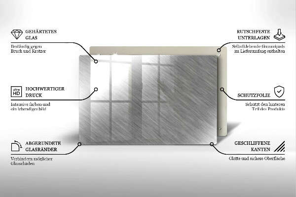 Protection plaque induction Fond de texture métallique