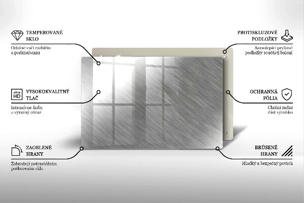 Protection plaque induction Fond de texture métallique