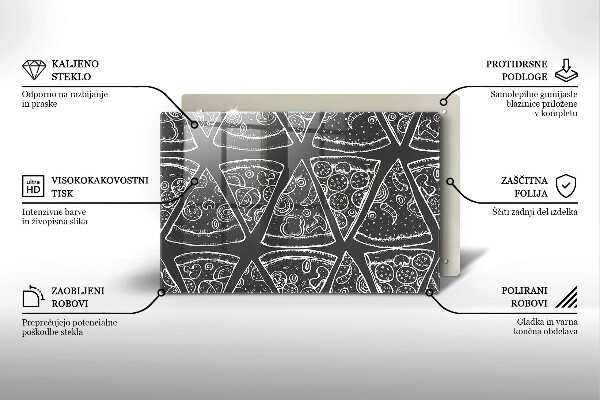 Protection plaque induction Illustration de pizza